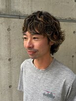 ブークル(boucle) ミディアムパーマ ハイライトパーマ サーフカール 大人パーマ