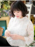 *bliss浦和*カジュアル＆フェミニン…くせ毛風大人ボブa
