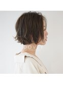 【DOVEY】ハンサムショートから切りっぱなしボブに伸ばし中ヘア.