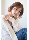 大人可愛い20代30代40代似合わせカットイメチェン流しバング
