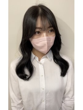 イオエ(ioe) イメチェン/外ハネボブ/ワイドバング/ブルーブラック/美髪