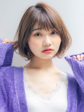 ロンドプランタン 恵比寿(Lond Printemps) 大人かわいいゆるふわ色っぽボブ ラベンダーベージュ