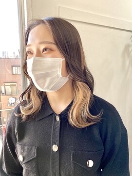 サクラ オモテサンドウ(SAKURA) 仕事・学校も問題なし！簡単に隠せるインナーカラーベージュ