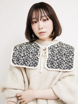 オンク 新宿(onk) 黒髪/グレーベージュ/レイヤーロング/前髪パーマ[新宿駅]