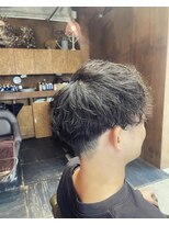 ヘアメイク コモレビ(hairmake komorebi) 【菅原淳之介】波巻き×ツイストパーマ 【ベリーショート】
