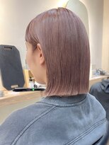 ヒビヲ(HIBIO) ショートボブタッセルボブ切りっぱなしボブハイトーンカラー韓国