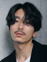 バイフィフス 天神大名(by fifth) センターパートウルフニュアンスパーマコンマヘアカルマパーマ