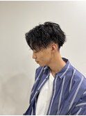センターパート×ツイスパ