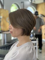カーサ バイ ハミュウ たまプラーザ(CASA by Humium)&nbsp;30代40代50代/白髪染めカラー/ショートカットボブ/グレージュ
