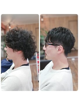 アーノ(A-no) ツーブロック×マッシュ　スタイル