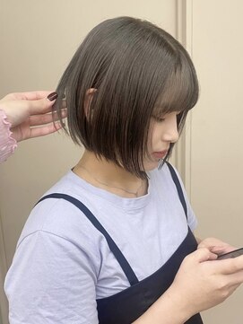 パークレーン アイス イヴェン(park lane ICI yeven) ミニボブ グレーカラー シルバーカラー