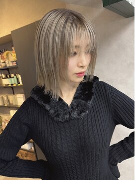 サニー 渋谷(SUNNY) バレイヤージュ、ハイライト、レイヤーカット、グレージュ