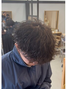 メンズギフト(men's GIFT) 刈り上げツーブロック波巻きスパイラルパーマメンズマッシュ