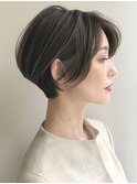 ☆オリーブグレーココアベージュ小顔クラゲヘアー/黒髪/髪質改善