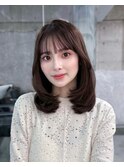 美髪韓国レイヤーイメチェン似合わせ小顔シースルーワイドバング
