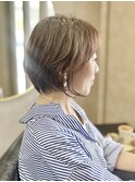 大人可愛い/長めショートボブ