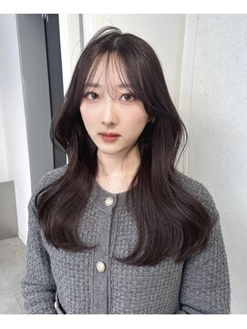 ユーフォリア 渋谷グランデ(Euphoria SHIBUYA GRANDE) ラベンダーブラウン　レイヤーカット　顔まわりカット