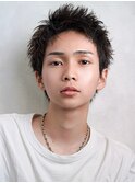 爽やかアップバング"メンズスパイキーショート"