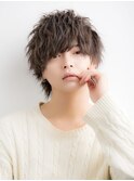 人気髪型パーマ束感ショート渋谷メンズ