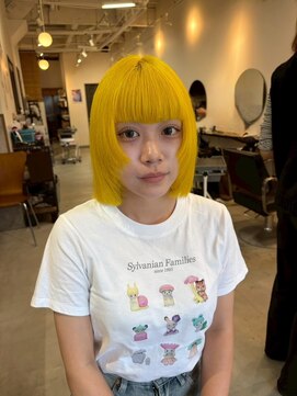 ラック 津田沼(LUCK) イエローカラー/ケアブリーチダブルカラーインナーカラー