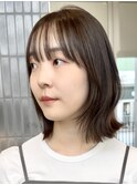 栄艶髪アッシュフェミニンレイヤーヘア