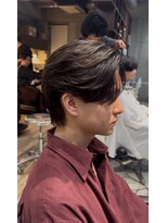 フィフス 渋谷(fifth)&nbsp;渋谷フェザーパーマメンズウルフセンターパートニュアンスパーマ