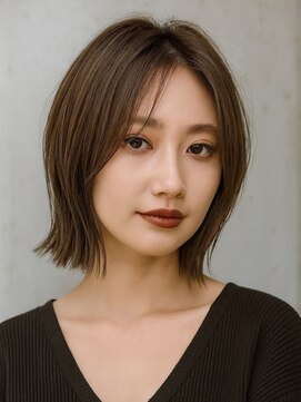 30代40代/ショートボブ/大人女子/上品ヘア/外ハネボブ/抜け感