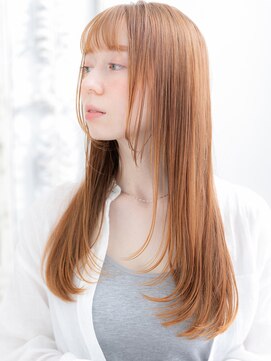 武蔵小杉/髪質改善/オレンジベージュ×ハイレイヤーカットg