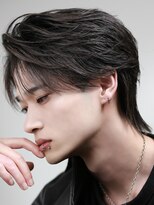 リップス 天神(LIPPS) LIPPS天神ツーブロックセンターパートウルフ×フェザーパーマ