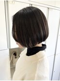 顎ラインのまとまりボブ