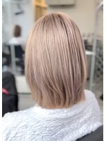 ミラ 銀座(MILA) ミルクティーベージュ×レイヤーボブ