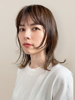 ブルートマト(BLUE TOMATO)&nbsp;透明感ショコラブラウン小顔レイヤーミディアムヘア