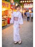 【とうかさん】　浴衣着付+ヘアセット　￥5900