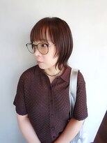ラトリエコンタン(L´atelier Content)&nbsp;30代40代50代おすすめ　顔周りザックリレイヤーのくびれボブ