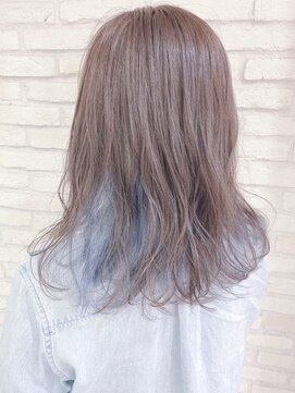 コル(CoL) 淡いブルーのインナーカラー