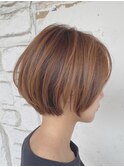 ハンサムショート×透明感アッシュベージュ