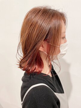 オーティティ(O-TETE) O-tete ピンク系インナーカラーブリーチ