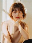 大人可愛いショートボブ
