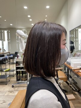 クローゼット 新宿(closet) 外ハネボブ/ペールベージュ[髪質改善/ヘッドスパ白髪染め/新宿】