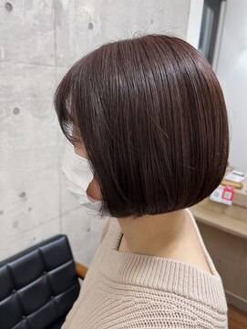 メルシー トータル ブランディング サロン(merci TOTAL BRANDING SALON) ピンクバイオレット/ミニボブ/美髪カラー