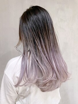 アイティーバイアルバム 藤沢店(IT by ALBUM) グラデーション_ショコラベージュボブルフベビーバング_ba341562