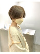 エルエスヘアー(LS HAIR) ショート女子必見！オリーブベージュとハンサムマッシュ
