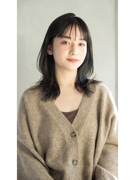 ガーデン ジングウマエ(GARDEN jingumae) エアリーロング/アッシュブラウン/美髪/レイヤーカット/前髪