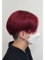 ヘアーアンドネイル ルシア(Hair&Nail Lucia)&nbsp;ローズレッドのブリーチonカラー