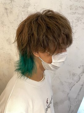 アドール(ADOR) [MIHO*ADOR] マッシュウルフ / ブリーチ / 襟足カラー