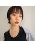 前髪カット+カラー￥11550