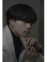 オーシャントーキョー シブヤジンナン(OCEAN TOKYO shibuya JINNAN) 黒髪ナチュラルモテマッシュ