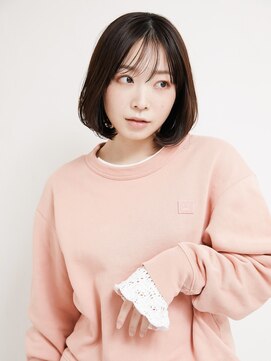 オンク 新宿(onk) 黒髪/グレーベージュ/レイヤーロング/前髪パーマ[新宿駅]