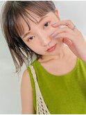 レイヤーカット/ウェットへア/オリーブベージュ/表参道
