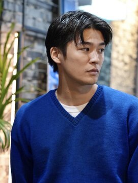 ダグラスヘア イーストサイド 岐阜 岐南(Douglas hair East side) 【メンズパーマ】ショートセンターパート（1）